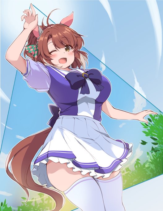 ウマちゃんわかんないけどダンツフレームちゃん描いてみました。見た目が好みです。
#ウマ娘 