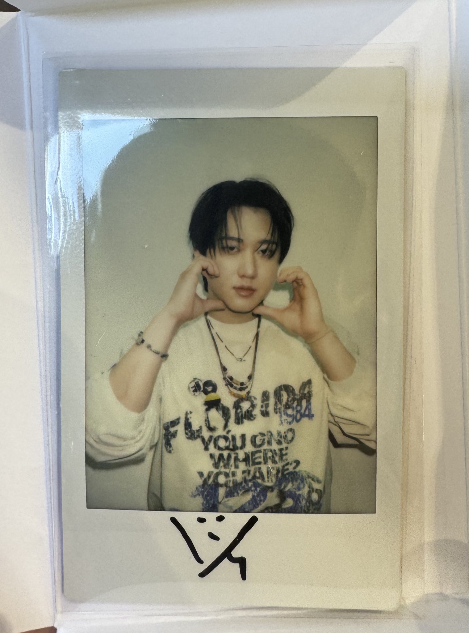 はな　Stray Kids 直筆サイン入りインスタント写真　チャンビン stray kids チャンビン 直筆サイン入りPhoto Stray Kids