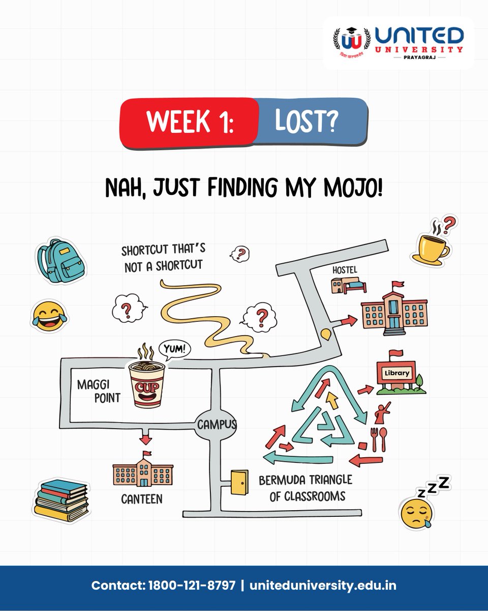 UnitedUnivers's tweet image. New campus, new chaos? 🤯 Don’t stress—your mojo’s waiting at United University!

👉 Which spot still feels like a maze? Drop your funniest nicknames below: “library maze,” “forever detour” &amp;amp; more 😂

#MojoMidWeek #CampusLife #StudentVibes #CampusChaos