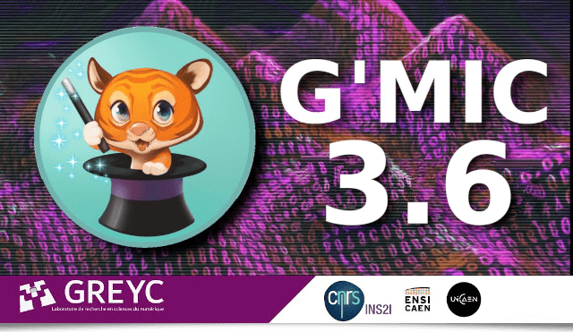 G'MIC 3.6 ou  l’art de soigner ses images !

G’MIC, cadriciel libre pour le traitement des images numériques, vient de proposer une mise à jour significative, avec la sortie de sa nouvelle version 3.6.
Tous les détails sont sur LinuxFr.org

🎨 linuxfr.org/news/g-mic-3-6…