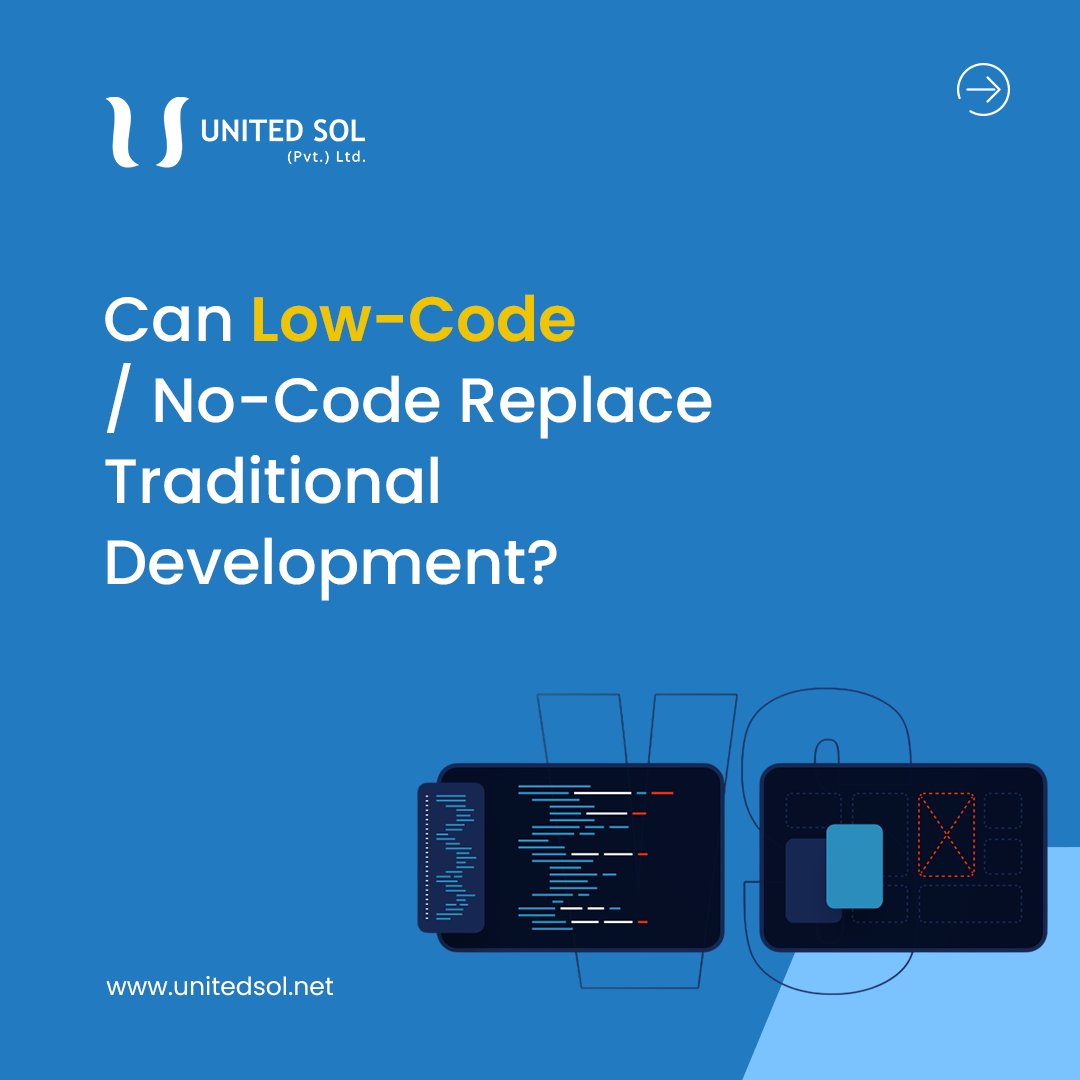 unitedsol's tweet image. Low-Code/No-Code (LCNC) delivers apps 60–80% faster, empowers non-tech teams &amp;amp; drives digital transformation.

But it won’t replace coding — complex apps still need devs. The future? Hybrid Development: LCNC + Programming 💡

#LowCode #NoCode #Dev