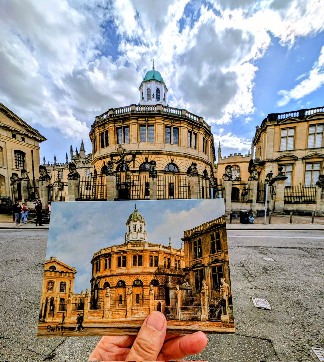 Some more extreme deltiology whilst I was sheltering from a heavy shower yesterday. I was at the café in the Weston Library, opposite The Sheldonian Theatre.
#PostcardTuesday