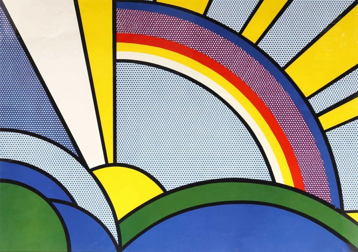 Roy Lichtenstein,   Modern Painting with Sun Rays, 1967.