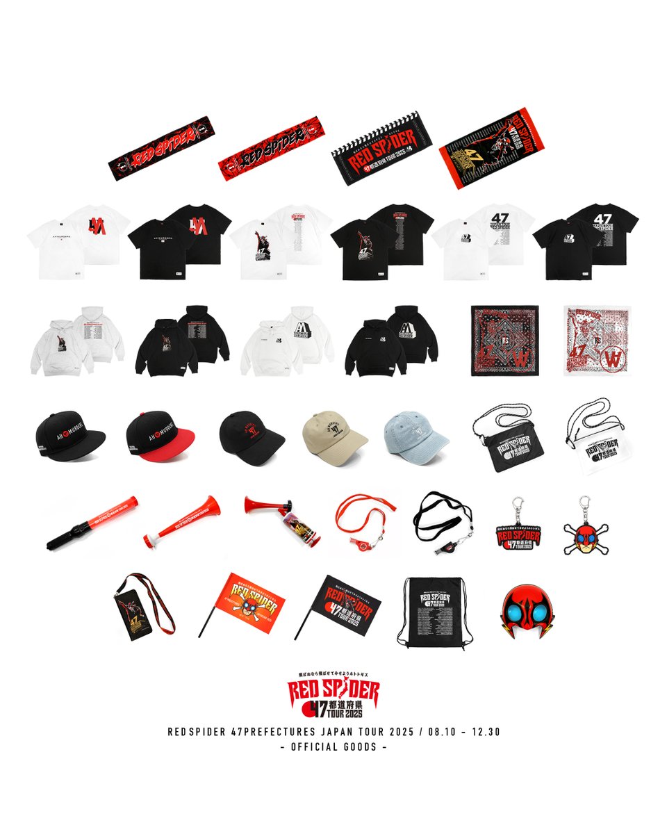 47GOODS Restock !!!!!!!!!! RED SPIDER 47 JAPAN TOUR 2025