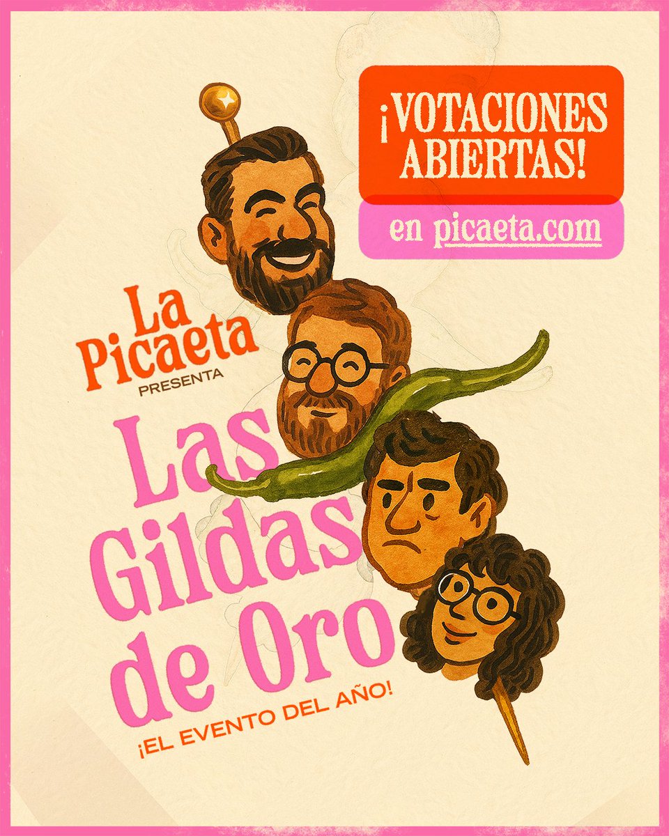 Votaciones abiertas para LAS GILDAS DE ORO 2025!!!
(os dejo link en el siguiente tuit para que Elon no nos cape)