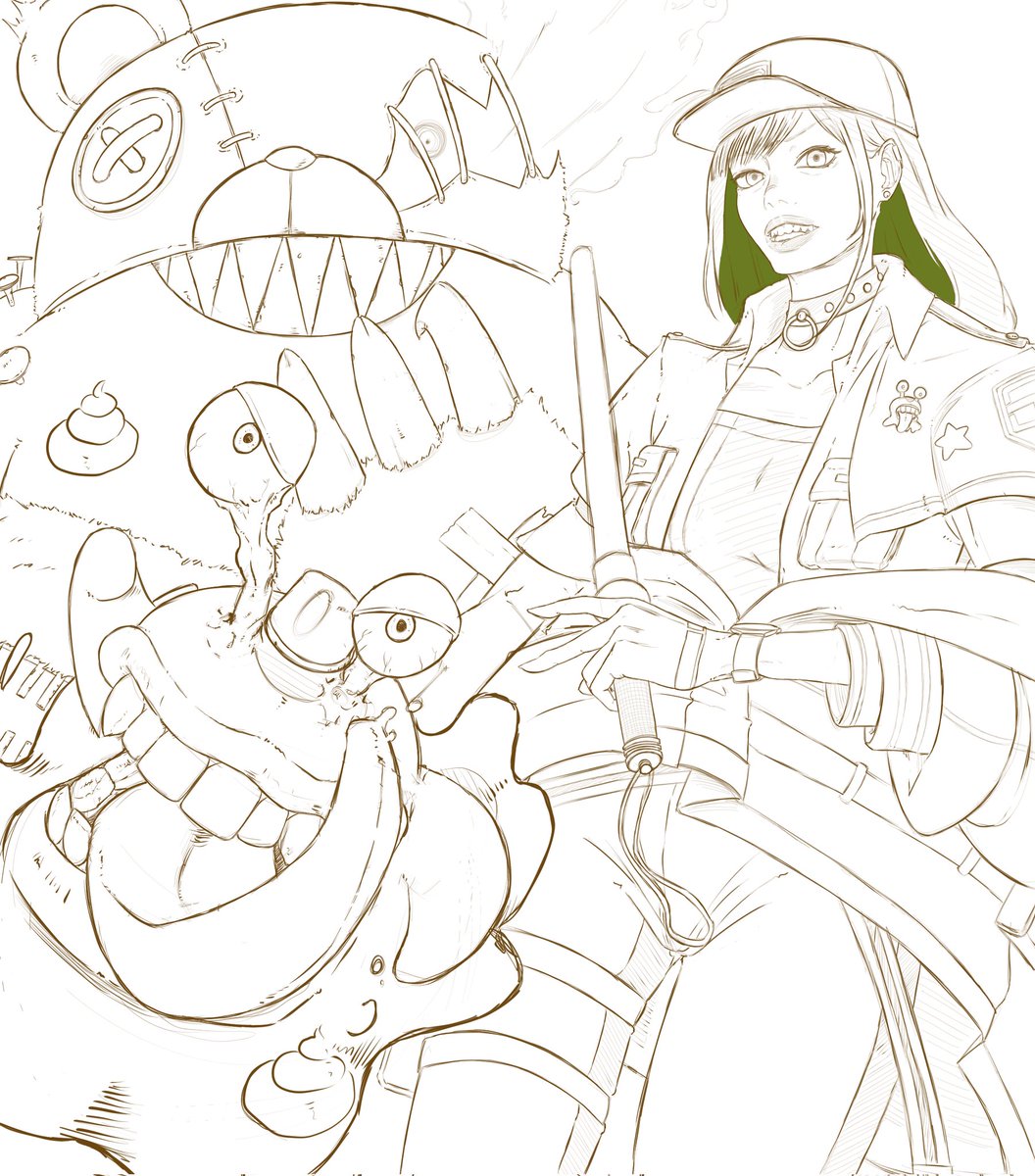 (WIP) Very slow progress for Satsuki and Numemon, but they must be RIGHT.

#Digimon #テジモン