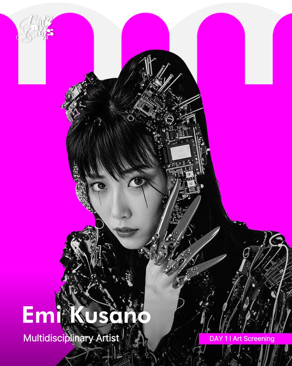 ⏰ DAY 1 | Art Screening
👤 Emi Kusano (Multidisciplinary Artist)

＠emikusano is a multidisciplinary artist whose practice integrates emerging technologies, including AI, to explore nostalgia, pop culture, and collective memory.