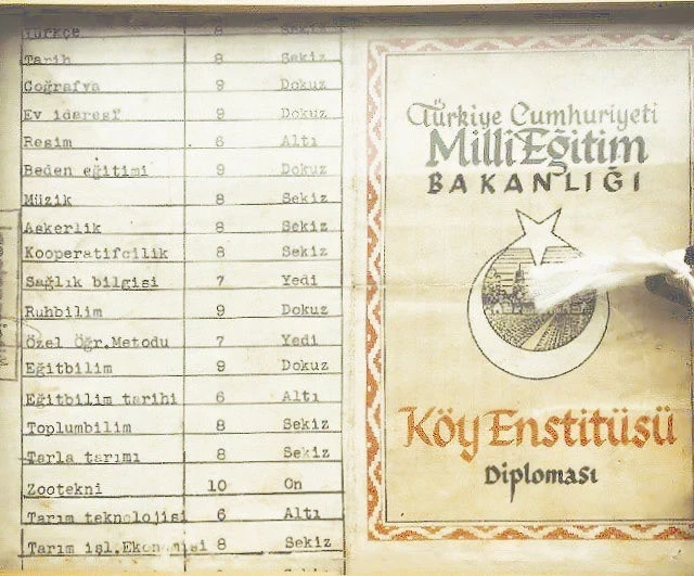 Murat Bardakçı “Köyde mandolin çalmakla ülke kalkındırılmaz. Yetişmiş kişiler vardır ama azdır, geri kalanı militandır” diye buyurmuş...!
Aşağıdaki diplomada gösterilen, öğretilen dersleri ne yapalım..?
Rulo mu yapalım..?