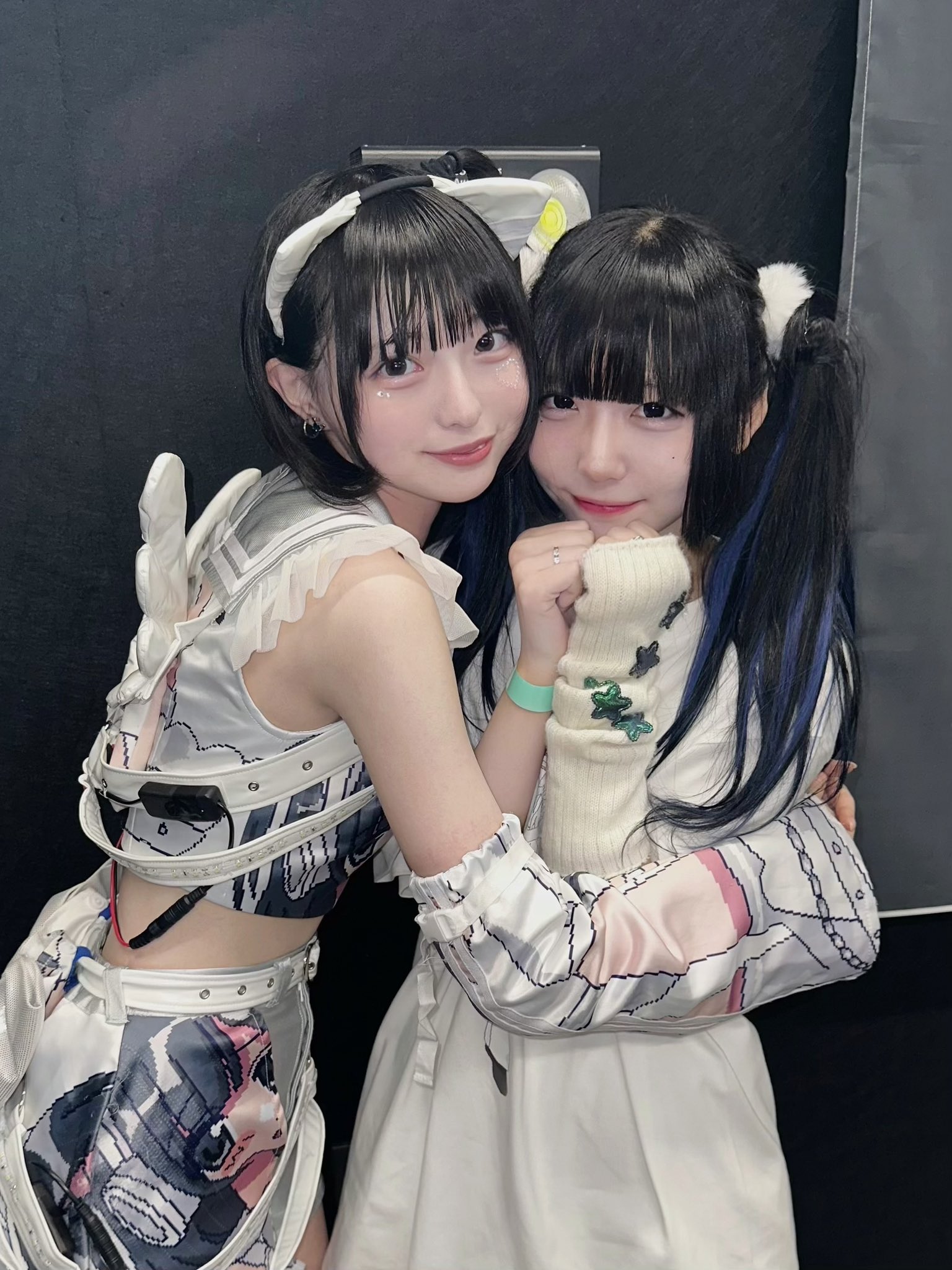 アイドル Shuta いつも仲良しな2人‪⋆⸜💚‪🧡‬‪⸝‍⋆‪ #七瀬うた #田中みう‬‬‬