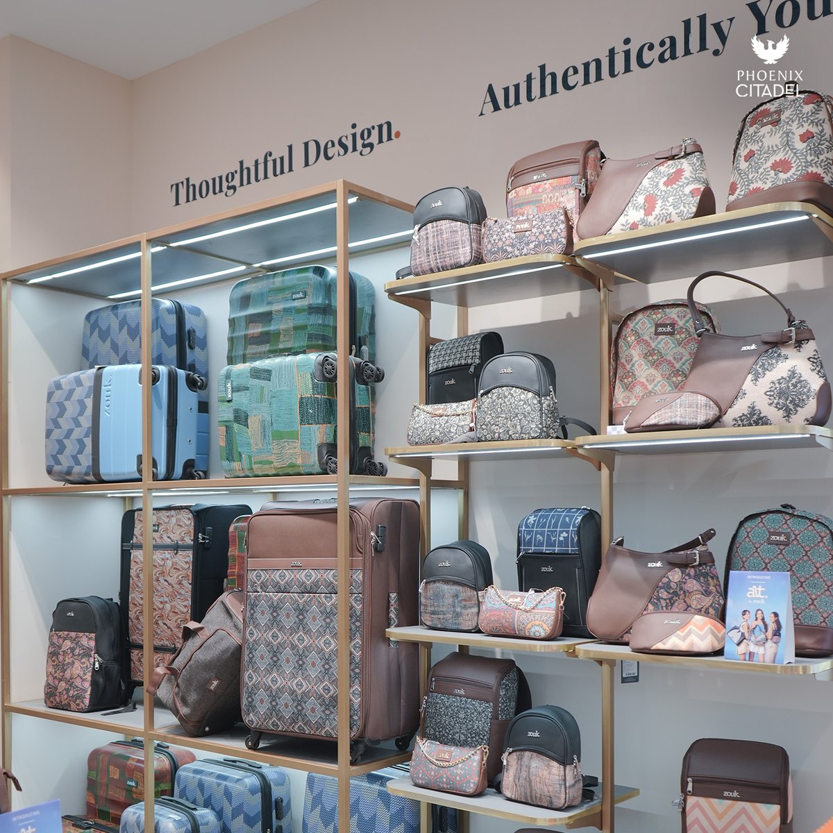 𝐙𝐨𝐮𝐤 is now open at 𝐏𝐡𝐨𝐞𝐧𝐢𝐱 𝐂𝐢𝐭𝐚𝐝𝐞𝐥! ✨
Discover 100% vegan, handcrafted bags, wallets &amp; accessories 👜👝
Stylish. Ethical. Fresh. Visit today!
#Zouk #PhoenixCitadel #VeganFashion #EthicalFashion #VeganBags #IndoreShopping