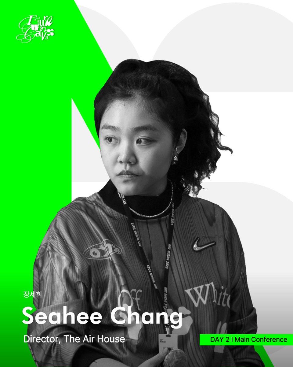 ⏰ DAY 2 | Main Conference
👤 Seahee Chang (Director, The Air House)

Chang Seahee is a media artist who explores the intersections of nature, climate, technology, and the human interior through movement and bodily perception.