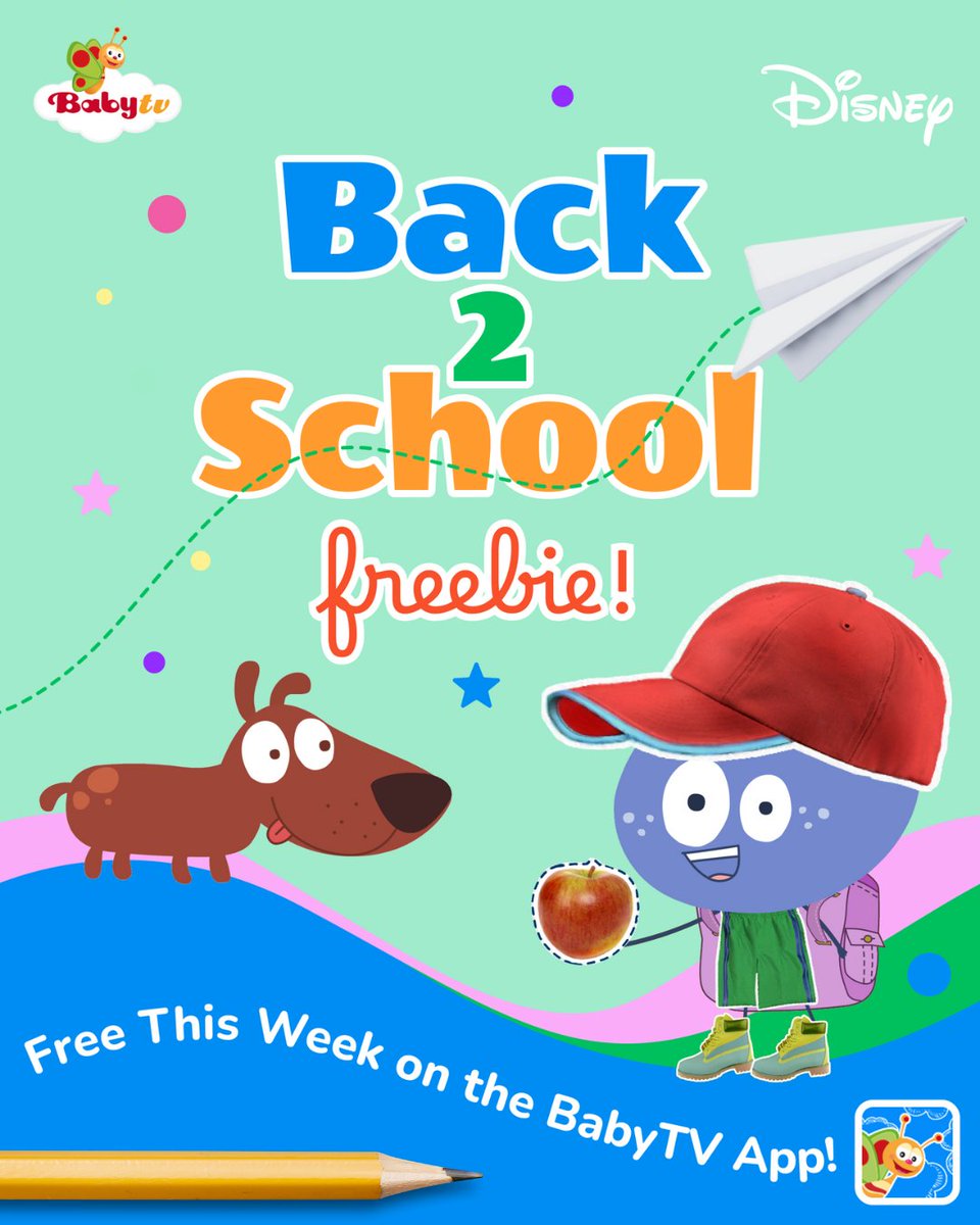 Back to school with BabyTV! 🎒 Enjoy free episodes of Stick with Mick - this week only on the BabyTV App.📲 Find us on the App Store or Google Play! #BackToSchool #babytvapp
