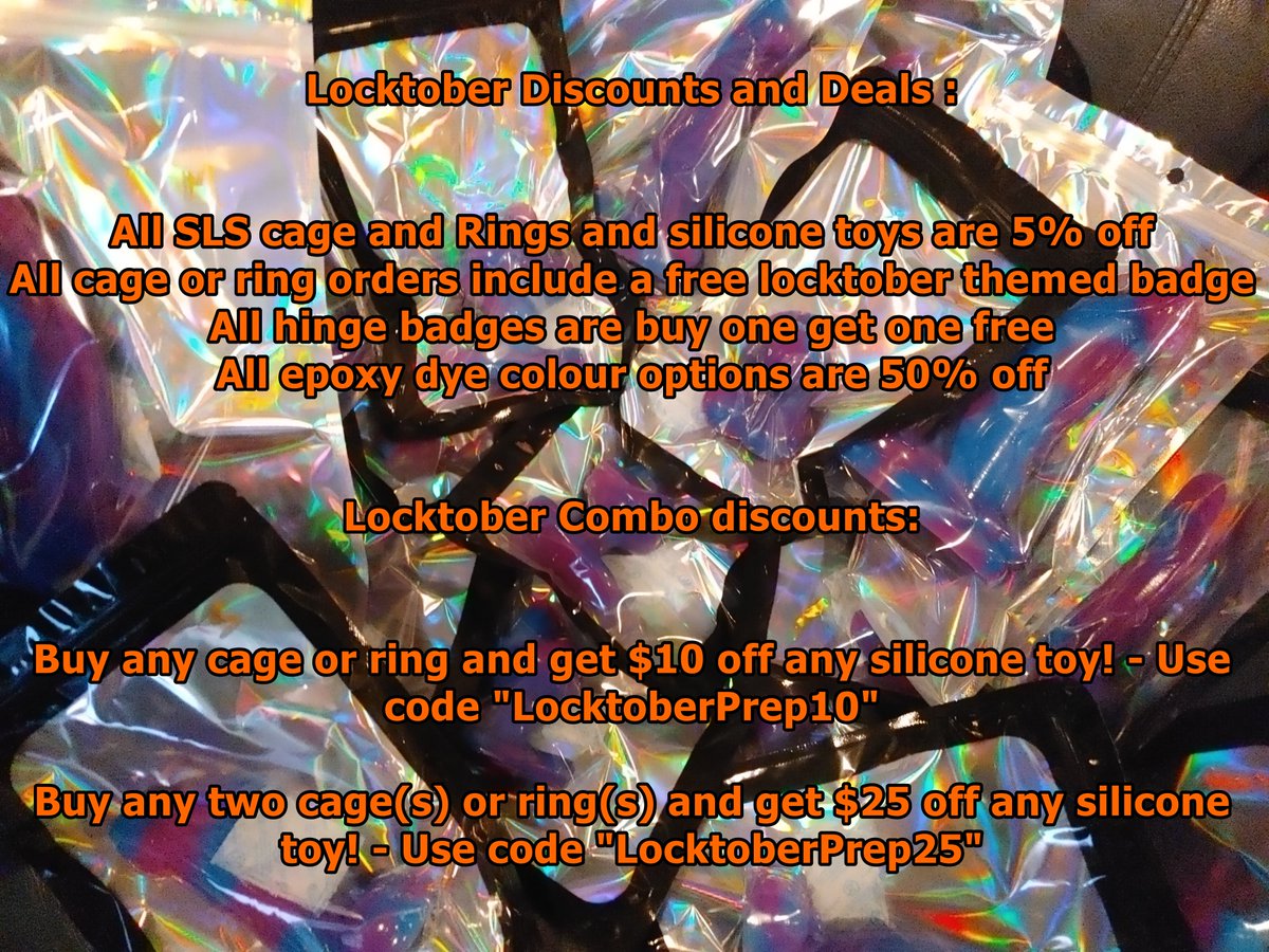 Big deals for your small package at the Stubby Buddy Locktober Sale! 

Order your Buddy now and be ready to lock up for Locktober! Or maybe add one of our new chastity themed silicone toys to your collection!