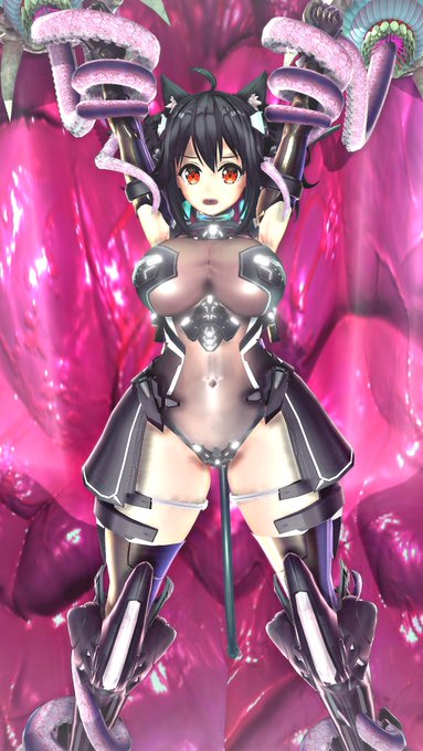 触手にエナジードレインされるうちのこ変身ヒロインちゃん #COM3D2