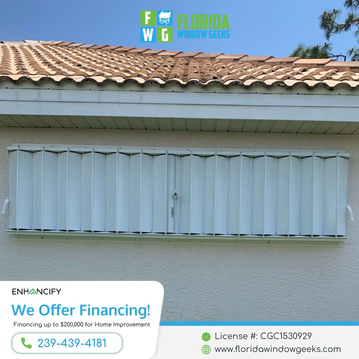 fl_windowgeeks's tweet image. At Florida Window Geeks, we specialize in accordion shutter installation, giving you peace of mind and storm-ready protection year-round.  

📞 239-439-4181
🌐  floridawindowgeeks.com/accordions/ 

#HurricaneProtection #AccordionShutters #StormReady #HomeSecurity #FloridaWindowGeeks