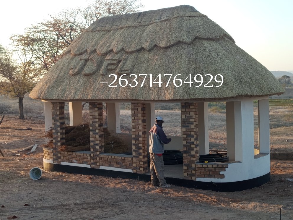 It's summer time let Build summer house with affordable price and a chilling gazebo call or Whatsapp me for more information or find more structures from our Facebook page BW Build and Thatch
