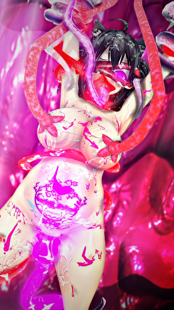 触手にエナジードレインされるうちのこ変身ヒロインちゃん #COM3D2 