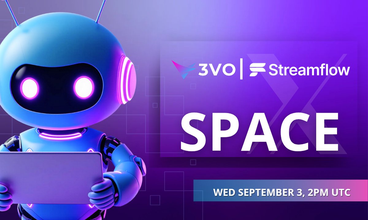 3vo_me's tweet image. We’re joining forces with @streamflow_fi for an X Space! ✨
Automation Nation: Can Code Replace Trust in Web3?
🗓 Wednesday, Sept 3
⏰ 2PM UTC
🎙 Tune in here →
 x.com/i/spaces/1ZkKz…
🎙 Be there live → bring your questions, ideas & energy!
#3VO #Streamflow #XSpace #Web3…