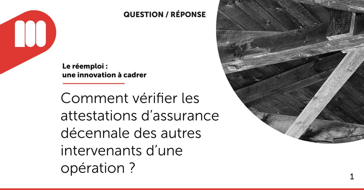 [Question-réponse]

Comment vérifier les attestations d’assurance décennale des autres intervenants d’une opération ?

Retrouvez la réponse juste ici.⤵️
bit.ly/3He9yWP

#Réemploi #concepteur #Teamarchi #ArchiMAF