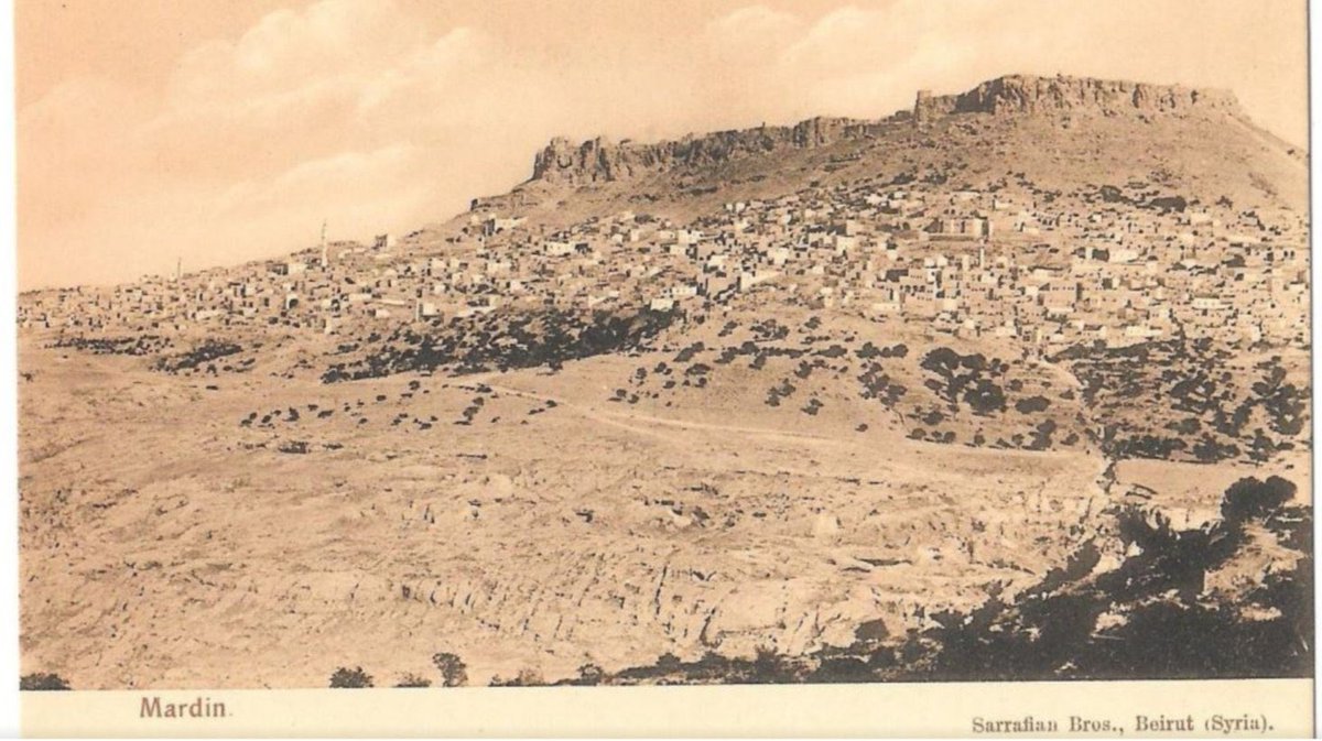 1890'lar, Mardin şehrinden bir görünüm.