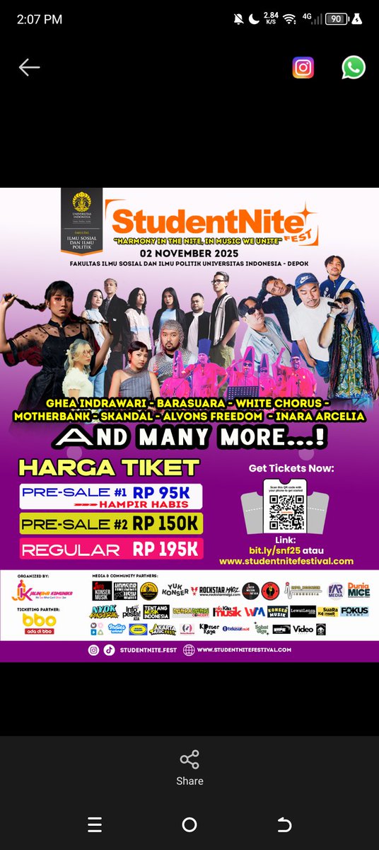 undergroundsync's tweet image. #studentnitefestival #snf2025 #fisipui