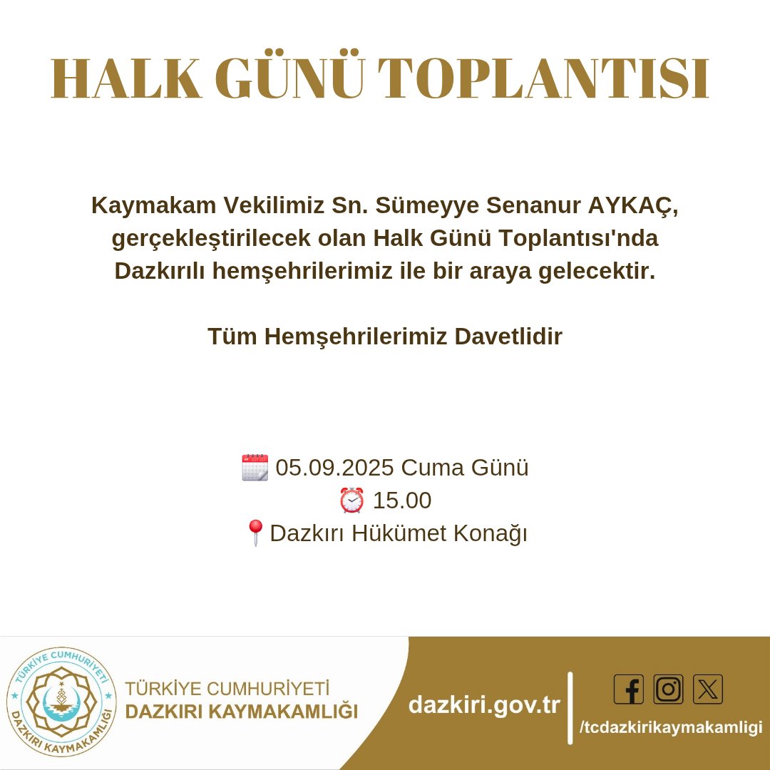 T.C. DAZKIRI KAYMAKAMLIĞI (@tc_dazkiri) on Twitter photo 