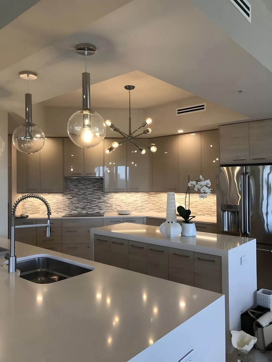 Beautiful design #kitchenlighting