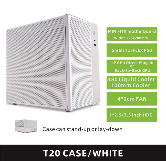 METALFISH T20 Mini ITXケース 9L 新作？ 【¥4,684】-アリエク特価アラート