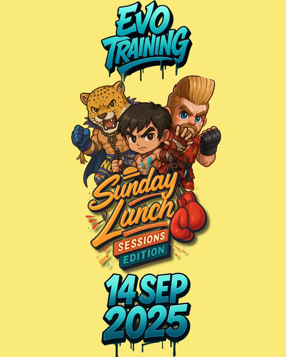 🎮 Sunday Lunch: EVO Training Edition 🍽️🔥
📅 Date: 14 September 2025
Level up your game, sharpen up Y2k's Electrics, and get him ready for EVO. This session is all about grinding matchups, sharing tech, and pushing each other to the next level. ⚡
The road to EVO starts here.👑