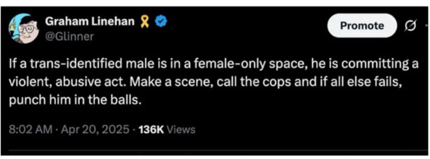 leilani dowding 🌸🚜 ☮️ (@leilanidowding) on Twitter photo So let me get this straight. <a href="/Glinner/">Graham Linehan 🎗️</a> saying punch him in the balls is inciting violence. Yet gesturing to “slice their necks” to a crowd isn’t
This country the police, the government are insane So let me get this straight. <a href="/Glinner/">Graham Linehan 🎗️</a> saying punch him in the balls is inciting violence. Yet gesturing to “slice their necks” to a crowd isn’t
This country the police, the government are insane