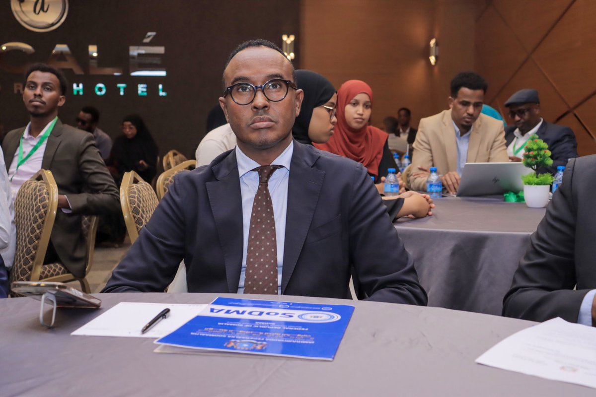 SoDMA_Somalia's tweet photo. 1/4 Commissioner @MahamuudMoallim today participated in the National Climate Outlook Forum (NCOF) in #Mogadishu, organized by the Ministry of Environment and Climate Change. @MoECC_Somalia 
#ClimateAction #Somalia #SoDMA #Resilience #NCOF #environment https://t.co/R4LWx7CpSX