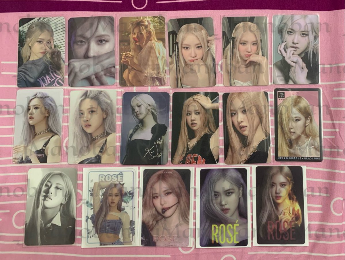 WTS || LFB || PH

Blackpink Rosé Photocards

- onhand 
- mostly mint condition
- x sensitive

RFS: Decluttering

🏷 blackpink bp lisa rosé jennie jisoo pc photocard poca 포카 블랙핑크