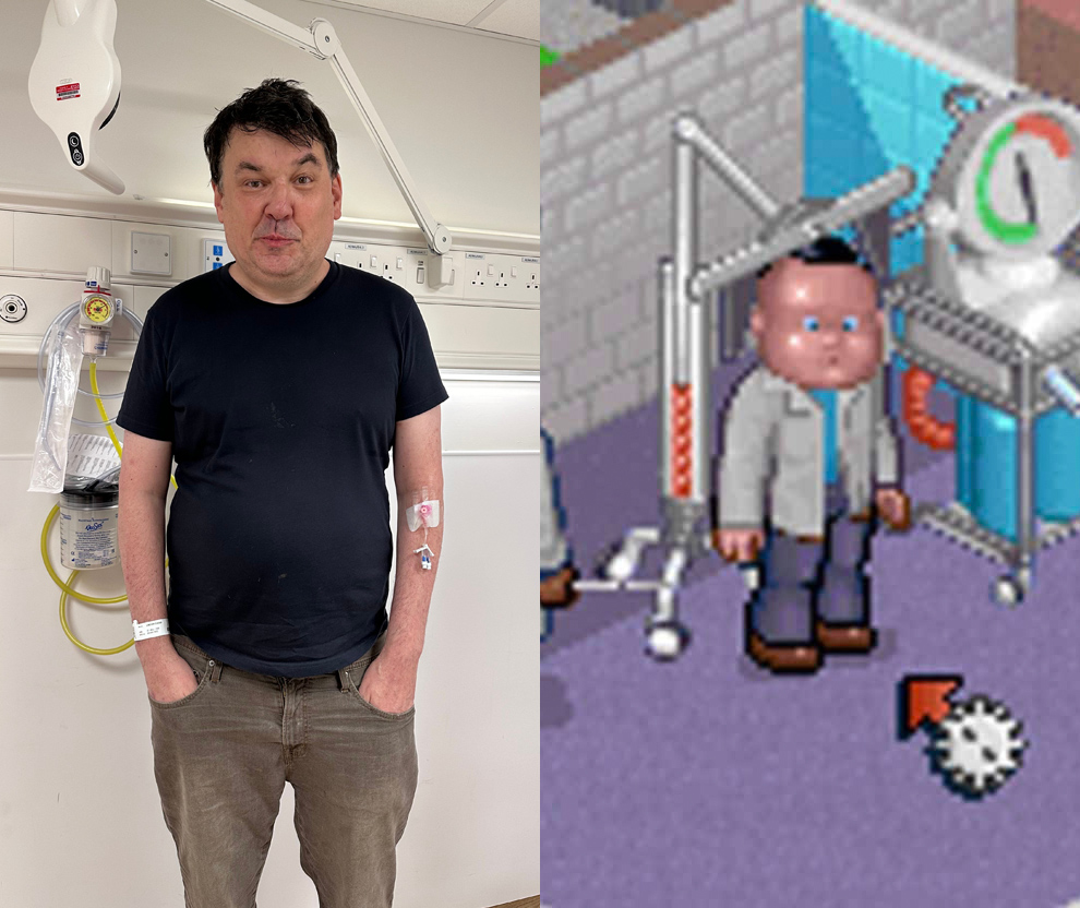 Graham Linehan looks like he's been admitted to Theme Hospital for a case of bloaty head.