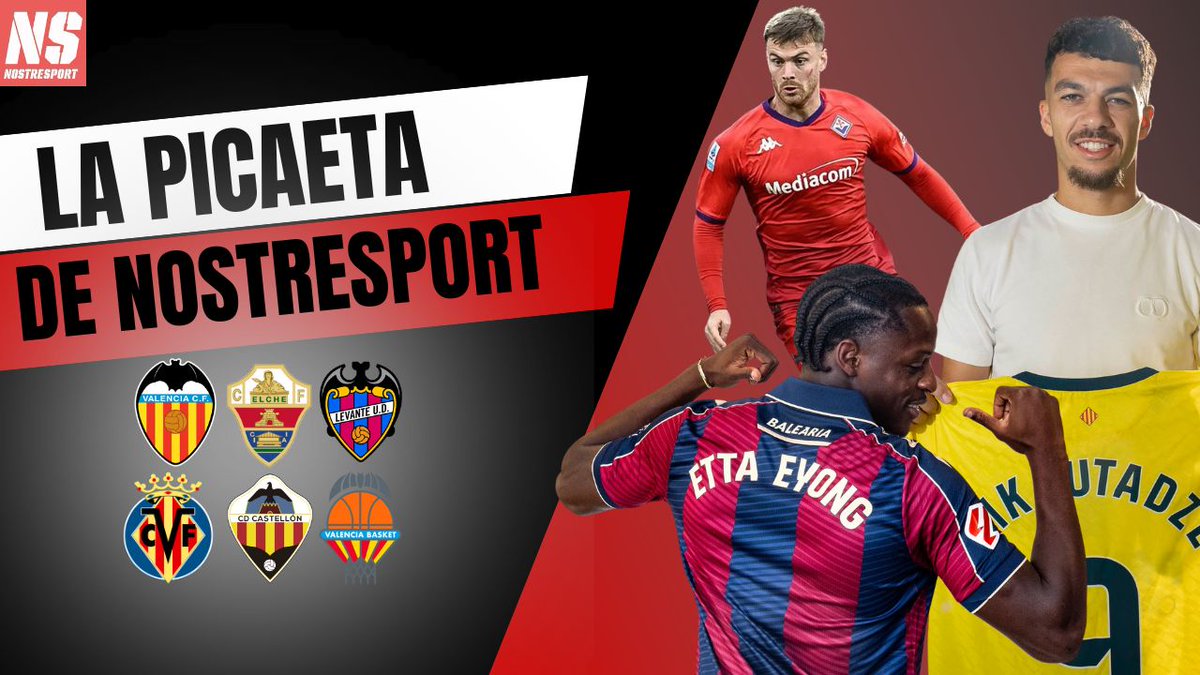 A las 19:00 horas estaremos en directo en Twitch y Youtube con otro programa de La Picaeta 

Repaso al mercado de fichajes + tertulia 

Con <a href="/Sergi98Martinez/">Sergi Martínez</a> <a href="/_Pablo_Casado/">Pablo Casado</a> <a href="/arturouv14/">Arturo</a> <a href="/24Chuso/">Josep Vicent M.S</a> 

¡Te esperamos!