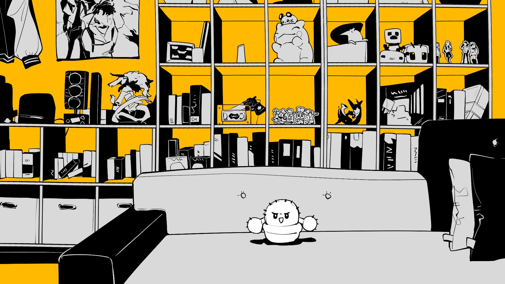 たまごやきさま専用✧︎*。 手描きイラスト たまごっち×asaha コラボイラスト原画 8「ちょっときゅうけい