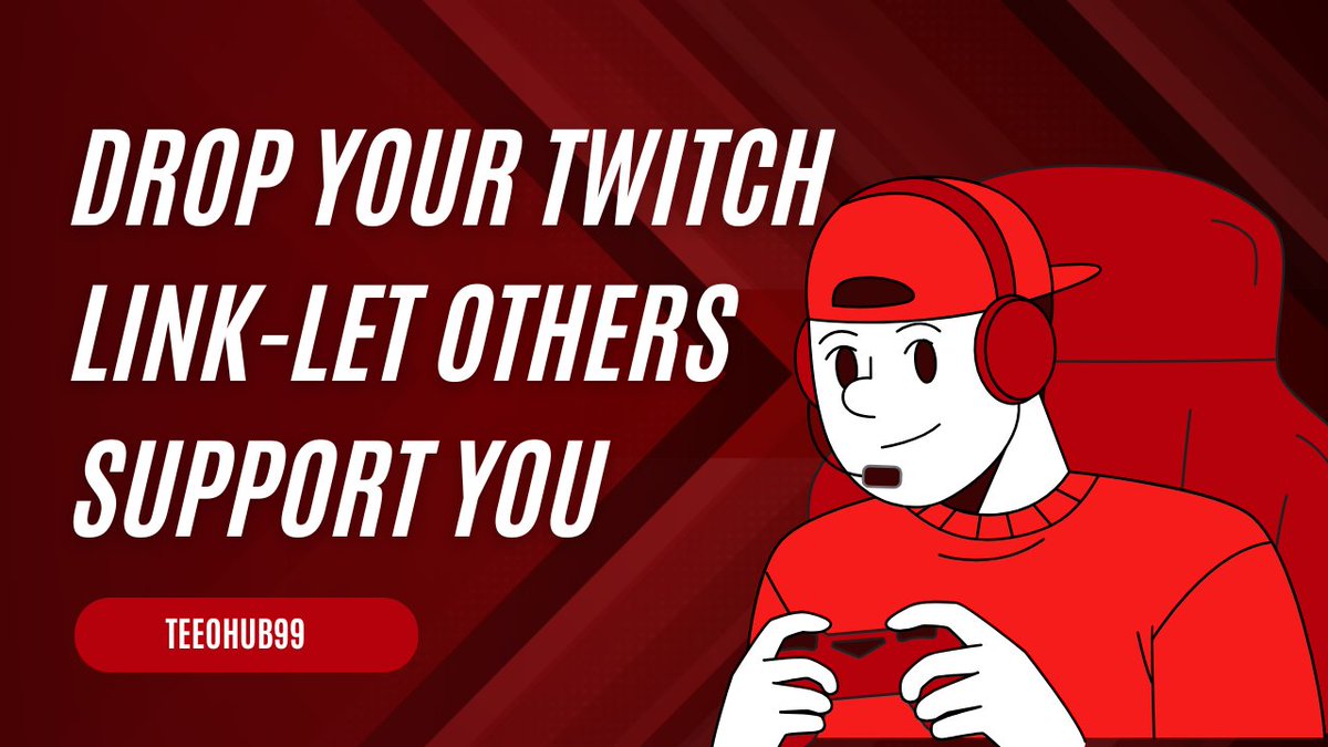 Hey streamers....drop your link &amp; let's give you a support.

#twitch #streamers #gaming #gamers #streaming #fortnite #CallofDuty #GTA5 #teeohub #zonauangᅠ #FR2NCK