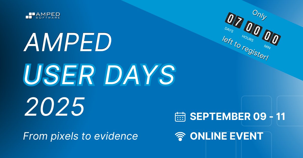 Amped User Days 2025 on Zoom, Sept 9-11: converting CCTV footage, verifying media integrity, producing ACE-V reports, streamlining CSAM procedures, and enhancing low-quality footage. Don’t miss expert roundtables! Review the agenda and register now! 🔗ampedsoftware.com/amped-user-day…