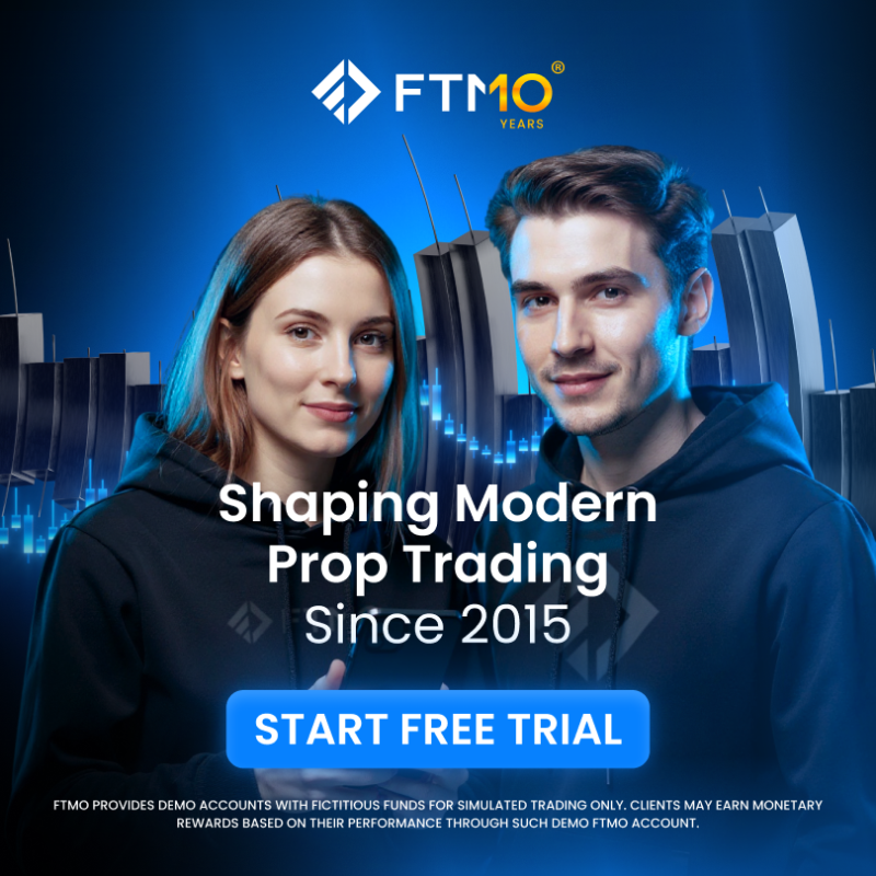 FTMO_com's tweet photo. Start your journey in simulated trading with FTMO, backed by 10 years of experience.