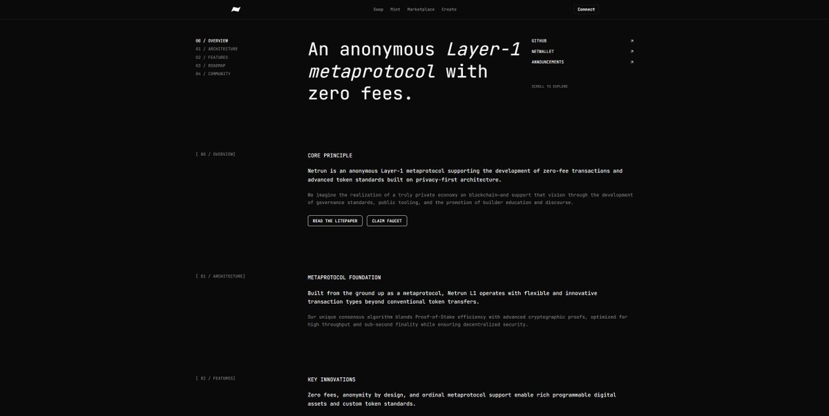 Gizlilik her geçen gün daha da önemli hale geliyor. 

Zero Fee layer1 daha önce denemelerini gördük şimdi ise Gizlilik odaklı Zero Fee layer1 olarak görüyoruz.  
 
Yeni Tweet atmışlar web siteyi kurcaladım wallet ve faucet var ama çalışmıyor, çalıştığı an inceleme için rehber