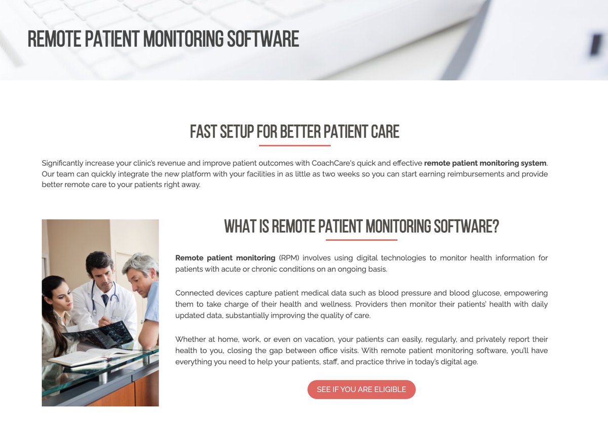 What does CoachCare do? We make remote patient monitoring simple to launch, easy to scale, and incredibly effective. See how: bit.ly/3IMEsWR