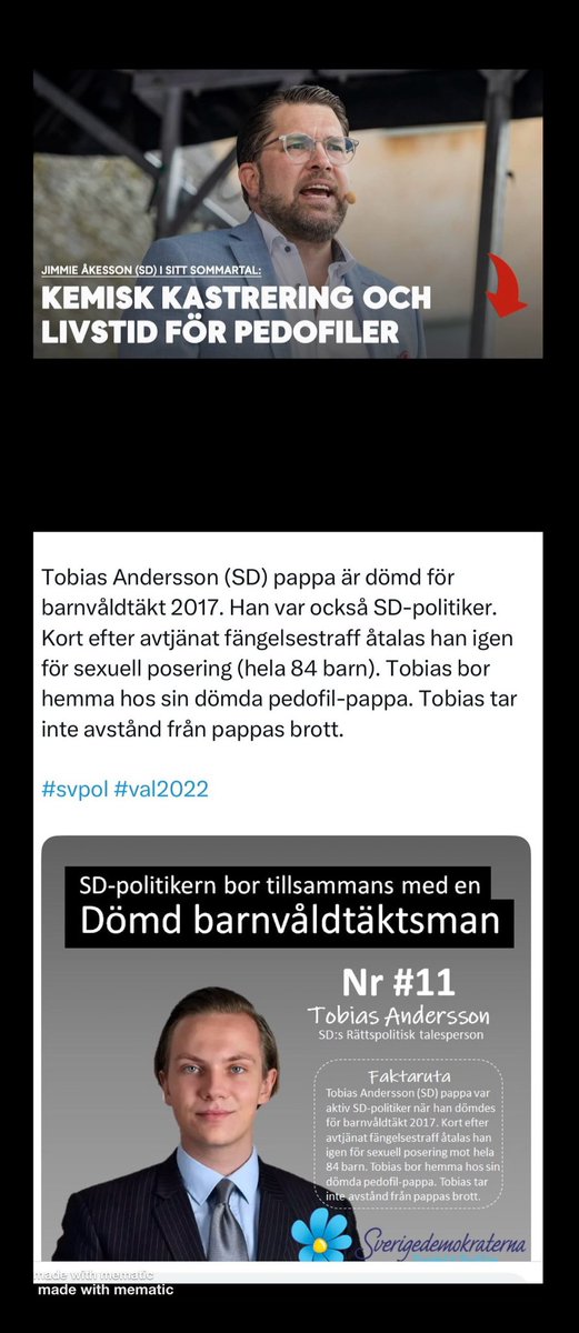 Bra där! Då kan ni börja i det egna ledet då! 
<a href="/SDTobbe/">Tobias Andersson</a> <a href="/jimmieakesson/">Jimmie Åkesson</a> #sd