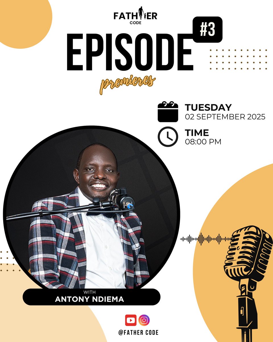 antondiema's tweet image. Martin Kilavi has a message for the single FATHERS. 
He has been a single father for over 15 years now. His son Joshua and daughter Sarah have autism, schizophrenia and dyslexia.
Catch the episode tonight, 8pm on the FATHER CODE YouTube page.
#Fathercode