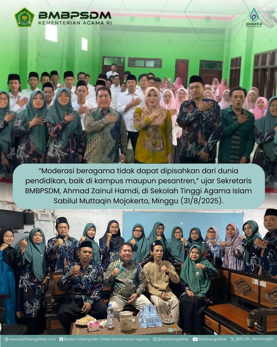moderat_idn's tweet image. Salam #SahabatReligi

Komitmen BMBPSDM dalam membumikan moderasi beragama terus digencarkan, termasuk lewat peran kampus dan pesantren di era disrupsi digital. 

Swipe untuk tahu lebih lanjut!

#BMBPSDM
#KemenagRI
#ModerasiBeragama
#KitaSemuaSama
#ExellenceIsOurTradition