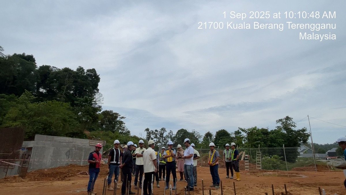 JKR CKM TERENGGANU (@jkr_ckm_ter) on Twitter photo Lawatan Kerja Pengarah Kanan CKM <a href="/suhailimansor/">Suhaili</a> ke tapak Projek Pembinaan Kemudahan Infrastruktur di Pusat Latihan RELA Wilayah Timur K. Berang,Trg. Turut hadir brsama wakil CKM IPJKR, JKR Hulu Trg, Kontraktor Utama & NSC Mekanikal
<a href="/HasliJKR/">Hasli Ibrahim (Ir. Dr.)</a>
<a href="/Ir_faDZli/">faDZli</a>
<a href="/JKR_CKM/">JKR CAW. KEJ. MEKANIKAL</a>
<a href="/JKRTerengganu/">JKR Terengganu</a> Lawatan Kerja Pengarah Kanan CKM <a href="/suhailimansor/">Suhaili</a> ke tapak Projek Pembinaan Kemudahan Infrastruktur di Pusat Latihan RELA Wilayah Timur K. Berang,Trg. Turut hadir brsama wakil CKM IPJKR, JKR Hulu Trg, Kontraktor Utama & NSC Mekanikal
<a href="/HasliJKR/">Hasli Ibrahim (Ir. Dr.)</a>
<a href="/Ir_faDZli/">faDZli</a>
<a href="/JKR_CKM/">JKR CAW. KEJ. MEKANIKAL</a>
<a href="/JKRTerengganu/">JKR Terengganu</a>