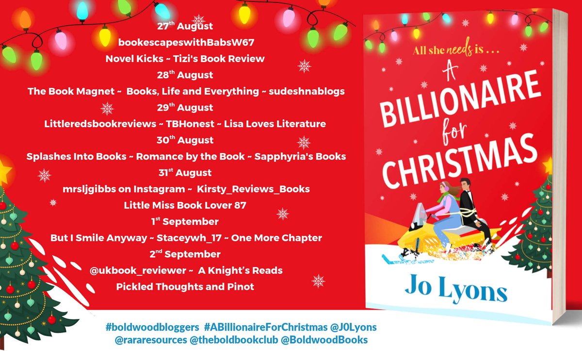Rach RandomResources (@rararesources) on Twitter photo 'I read this in one sitting and stayed up way past my bedtime to finish it' says <a href="/omcbookclub/">One More Chapter</a> about #ABillionaireForChristmas by <a href="/J0Lyons/">Jo Lyons💖📚🍹</a> onemorechapterreviews.blogspot.com/?fbclid=PAZXh0… <a href="/BoldwoodBooks/">Boldwood Books</a> 'I read this in one sitting and stayed up way past my bedtime to finish it' says <a href="/omcbookclub/">One More Chapter</a> about #ABillionaireForChristmas by <a href="/J0Lyons/">Jo Lyons💖📚🍹</a> onemorechapterreviews.blogspot.com/?fbclid=PAZXh0… <a href="/BoldwoodBooks/">Boldwood Books</a>