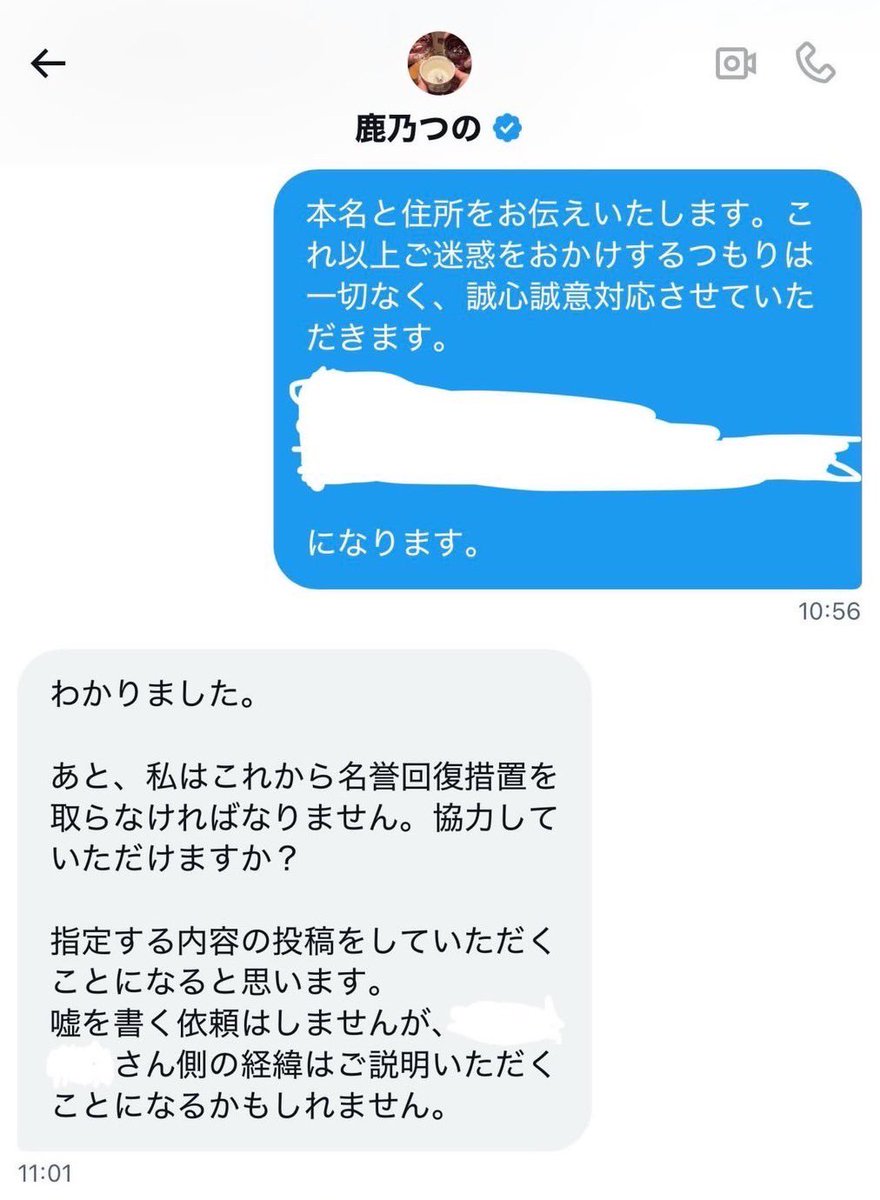 鹿乃つのさん3度目まして、不倫をしようとしてた事に関して名誉を回復