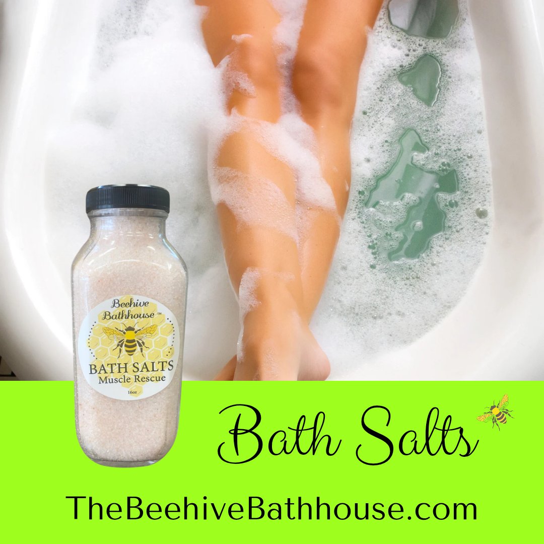 BeehiveBathH's tweet image. Our Bath Salts are in a 16 oz. bottle.   Rich in health inducing minerals, the mixture of 100% Dead Sea European salts contains 21 essential minerals. It conditions the skin by increasing moisture and nourishment levels.

#TheBeehiveBathhouse #bathsalt  #Skincare #soaking