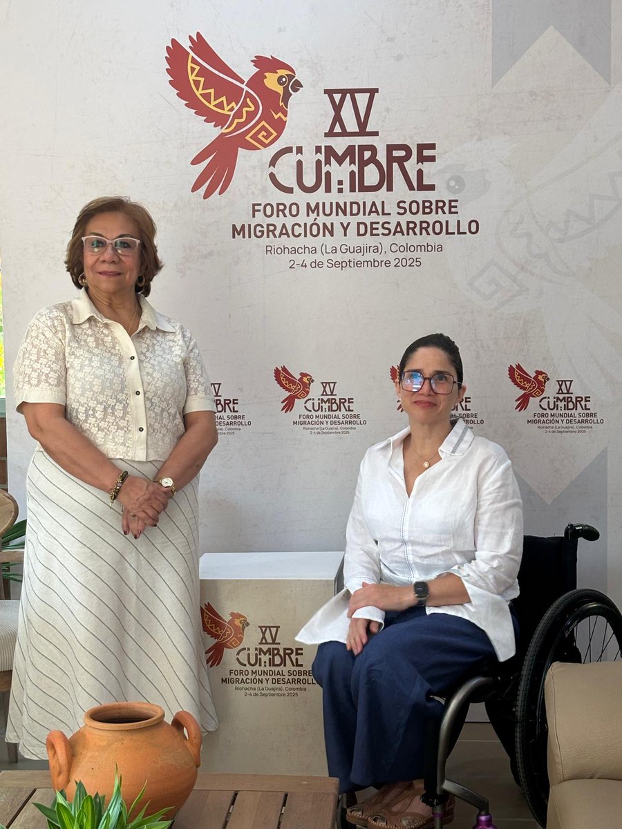 CataDevandas's tweet image. Grateful to Foreign Minister @ryvillavicencio for hosting the 15th #GFMD & for Colombia’s leadership in migration governance.
From humanitarian aid to regularisation & socio-economic integration of migrants, returnees & IDPs, Colombia sets a powerful example of inclusive policy.