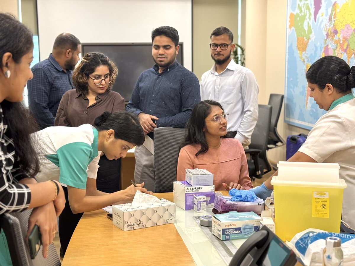 Today a #wellness session was hosted for our employees with <a href="/NMCHealthcare/">NMC Healthcare</a>. With on-site screenings &amp; expert consultations from NMC's dedicated professionals, focus on health is essential for both personal and professional success.

Together we empower.
#EmployeeWellbeing