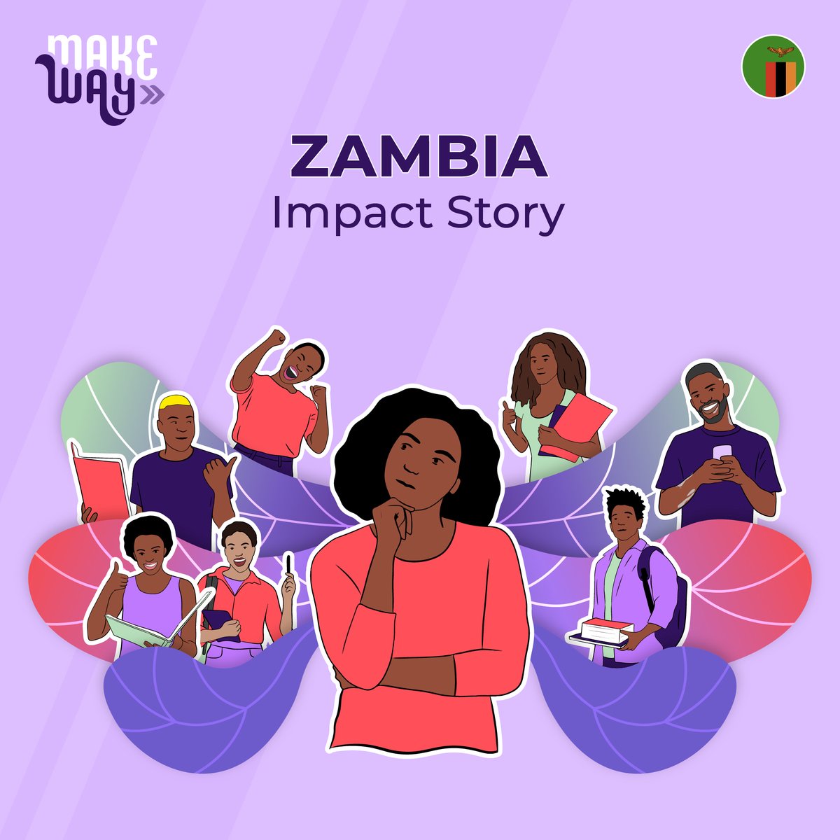 In rural Zambia, through safe spaces, Make Way has contributed to young people being able to share their experiences without fear, challenge myths, and advocate for equitable SRHR services 👉 make-way.org/interviews/flo… 
 
#MakeWay #SeeMe